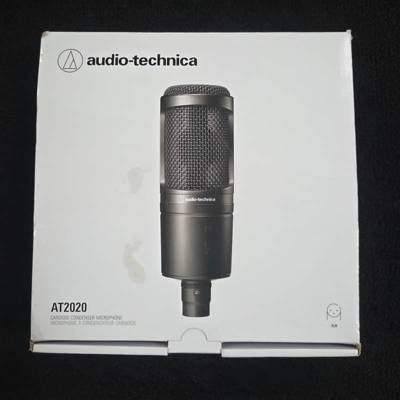Audio-Technica AT2020 Large Diaphragm Cardioid Condenser Microphone 2010s - Black image 1