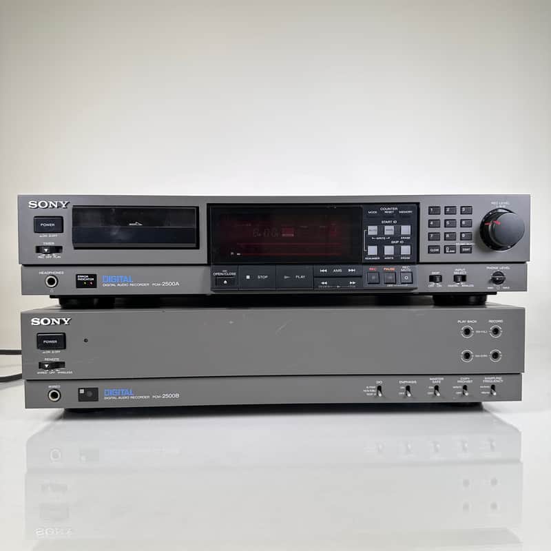 Vintage Sony PCM-2500 Professional DAT Recorder Set - PCM-2500A/B