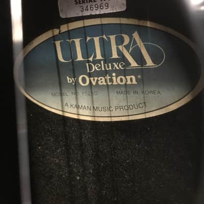 Used Ovation 1528D Ultra Deluxe Shallow Bowl Acoustic Electric image 8