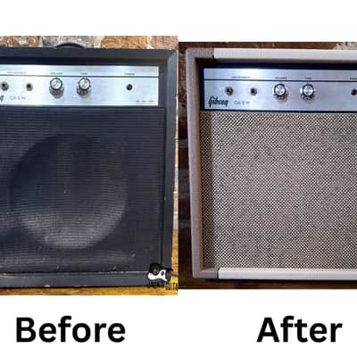 Gibson GA-5W 15 Watt Electric Guitar Amplifier *Rehoused w/ New Speaker* (1970s - Brown/Tan) image 12
