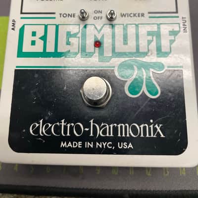 Electro-Harmonix Big Muff Pi with Tone Wicker Distortion / Sustainer 2008 - Present - White / Black / Green image 1