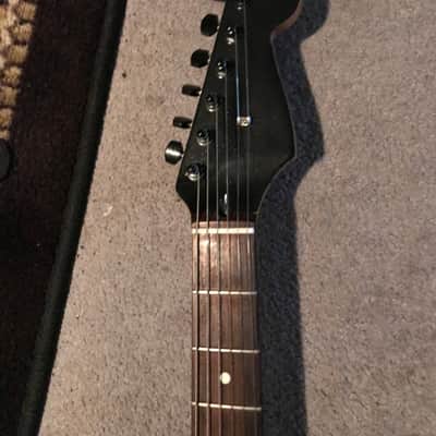 Eric Johnson Autographed stratocaster Black and white image 4