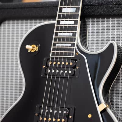 2012 Gibson Custom Les Paul Custom - in Black Ebony & Gold image 4