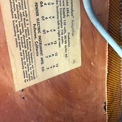 Fender Tremolux 5G9 Narrow Panel 15-Watt 1x12" Guitar Combo 1957 - 1960 - Tweed image 7