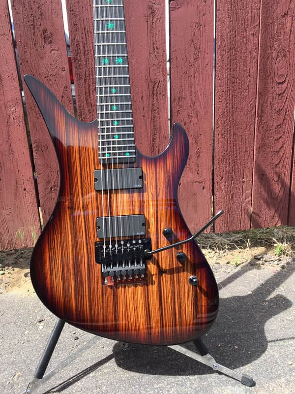 Schecter USA CUSTOM SHOP MASTERWORKS Avenger 7-FR Zebrawood | Reverb