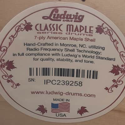 Ludwig 18/12/14" Classic Maple Jazzette Drum Set - Rose Marine Pearl image 12