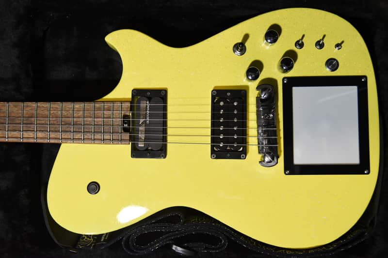 Cort/ Manson Manson Matt Bellamy Signature Guitar w Kaoss Pad and Sustainiac Custom Yellow - Sparkle Yellow image 1
