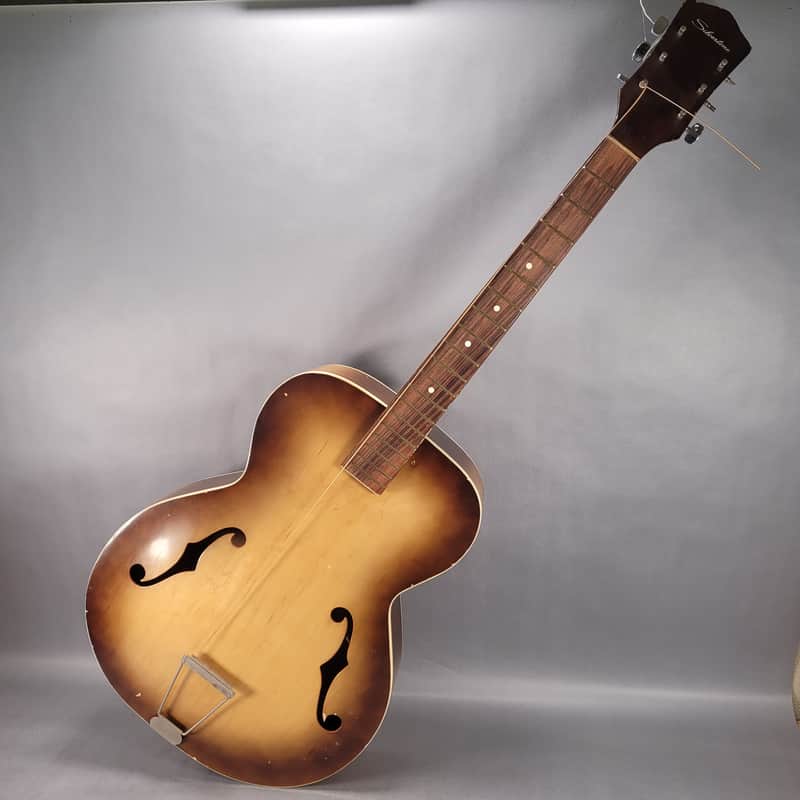 Silvertone Archtop Acoustic Guitar 1960s - Sunburst image 1