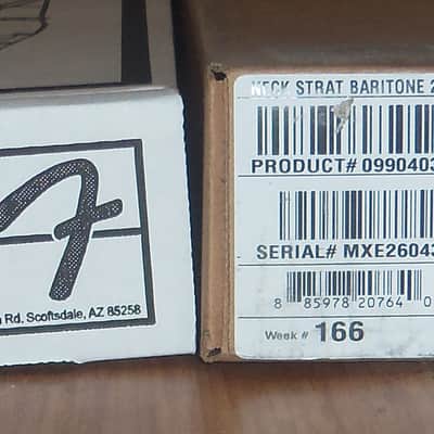 Fender® Sub-Sonic Baritone Strat Maple Neck~27" Scale~22 MJ Frets~9.5"~Brand New image 11