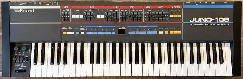 Roland Juno-106 61-Key Programmable Polyphonic Analog Synthesizer Keyboard image 1