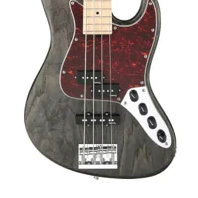 Sadowsky MetroLine 21-Fret Vintage P/J Bass-Swamp Ash Body-4 String-Nirvana Black Transparent Satin image 2