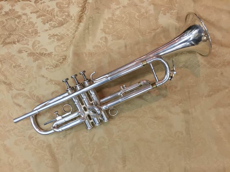 Pre-War Fabrication Francais Perfectionee Silver Plated Trumpet by Besson-c.1925 image 1