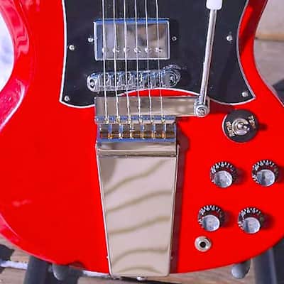 CHROME VIBROLA - WD Long Vibrola Tremolo Tailpiece for Epiphone/Gibson SG, ES, Firebird Guitars. image 1