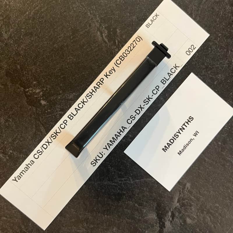 ORIGINAL Yamaha Replacement Black Key (CB032270) for CS70M, CS5, CS15, CS15D, CS20, CS20M, CS40M, DX9, DX21, DX27, DX27S, SK20, SK30, CP10, CP11, CE20, PS10, PS20, YK10, and more image 1