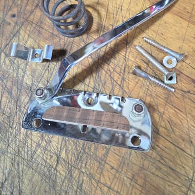 Vintage RARE 1963 Danelectro Whammy Vibrato Bar Bridge Assembly Model 4011 4021 A2V B3V C3V Guitars Luthier Parts image 1