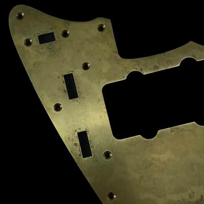 Jazzmaster Pickguard Scratchplate - USA 60s Vintage - Aged Brass - Made-to-Order image 7