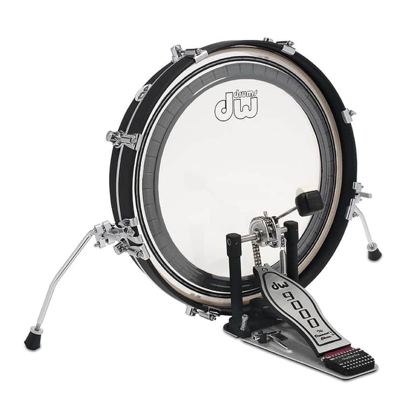 DW Design Series Maple Pancake Bass Drum, 3x20, Black Satin Lacquer w/Chrome Hardware image 1