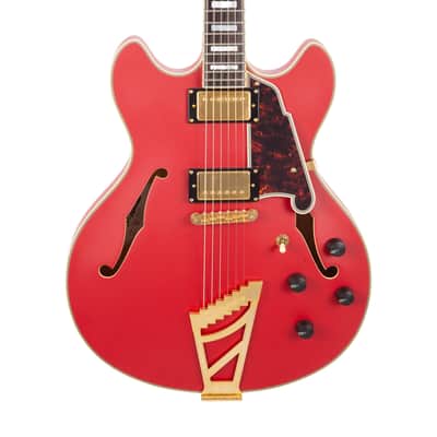 2017 D'Angelico Deluxe DC Semi-Hollow Electric Guitar w/Stairstep Tailpiece, W170XXXX image 4