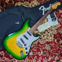 *RARE* 2013 Fender Stratocaster '62 Reissue ST62QT-YLM Yellow Lime Burst, High Grade Quilt Maple Top, Non-Catalog w/ Hangtags, MIJ Fujigen