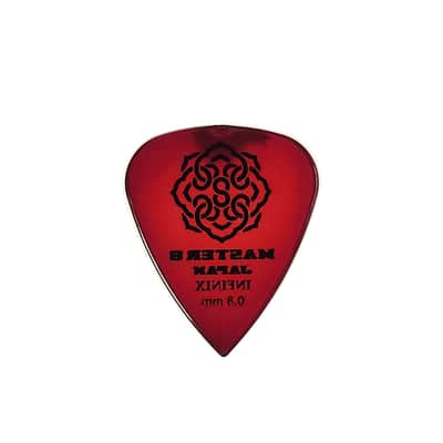 Master 8 Japan Infinix 351 Guitar Picks Medium 0.8mm 6-Pack image 2