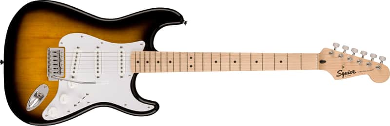 SQUIER - Squier Sonic Stratocaster  Maple Fingerboard  White Pickguard  2-Color Sunburst - 0373152503 image 1