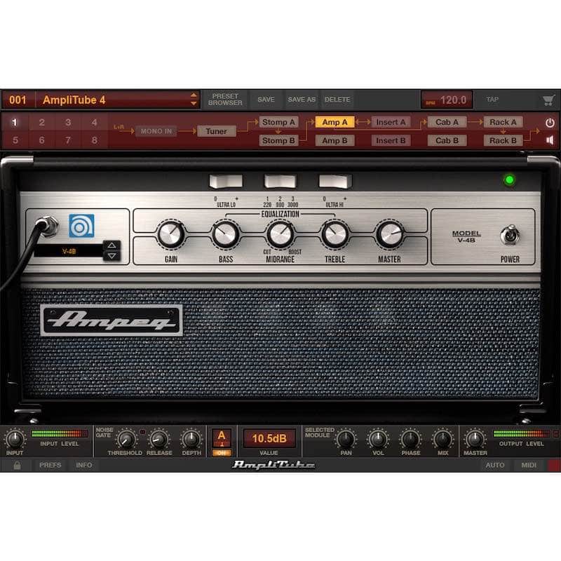 IK Multimedia Ampeg SVX 2 Collection of Bass Amplifier and Cabinet Emulations for AmpliTube Plug-In (Download) image 1