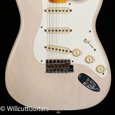 Fender Custom Shop 1956 Stratocaster Journeyman Relic Aged White Blonde (653) image 3