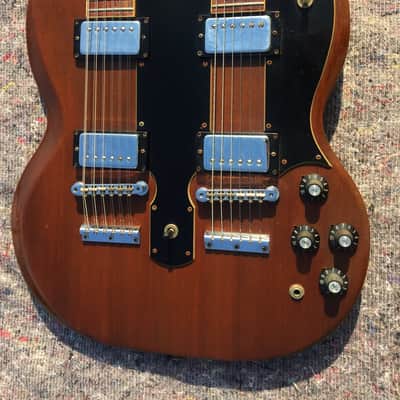 Gibson SG EDS-1275 6/12 Double Neck 1974 - Walnut image 3