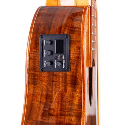 Denver DUKEBA-ACACIA/F Electric Bass Ukulele with Gig Bag image 3