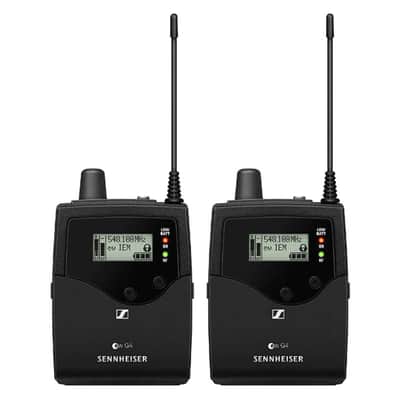 Liquid Audio Sennheiser EW IEM G4-Twin-G Wireless in-Ear Monitoring System Bundle w/ 4-Pack Blucoil AA Batteries Polishing Cloth image 4