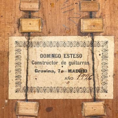 Domingo Esteso 1926 concert level flamenco guitar - beautiful condition and amazing sound + video! image 14