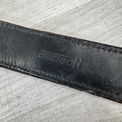 Gretsch Vintage Leather Guitar Strap - Black image 2