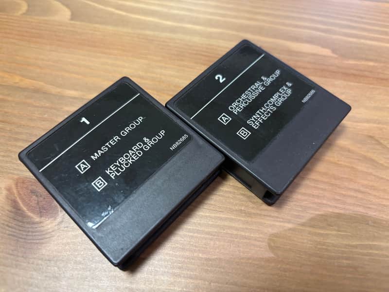 Yamaha DX7 Voice ROM-1 & ROM-2 Data Cartridge Set | Reverb UK
