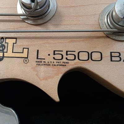 G&L L-5500 USA RARE Bass 5 String Honeyburst EMG American Leo Fender HH Jazz Bass Ash Body LOW SERIAL NUMBER! L5500 Rock Bass Custom Case image 10