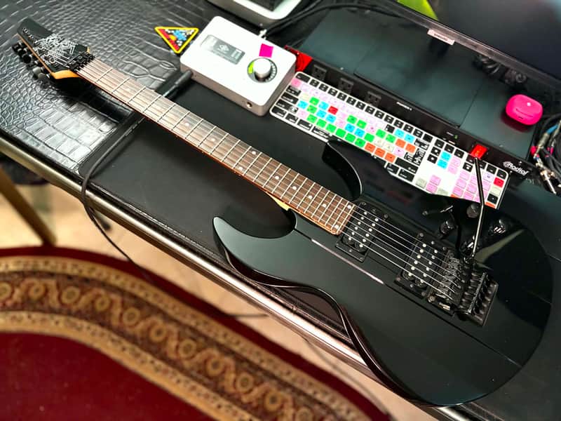 Line 6 JTV-89 F James Tyler Variax Modeling Electric Guitar 2010s - Black image 1