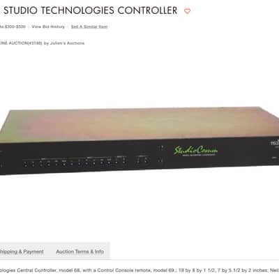 Neil Young Owned! Studio Comm 69 Control Console w/ Central Controller 68! image 5