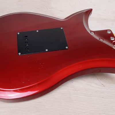 Tokai Blazing Fire Talbo Reissue SSS MIJ 1990's Metallic Red Seymour Duncan HHH Pickups Made in Japan w/ Bag image 14
