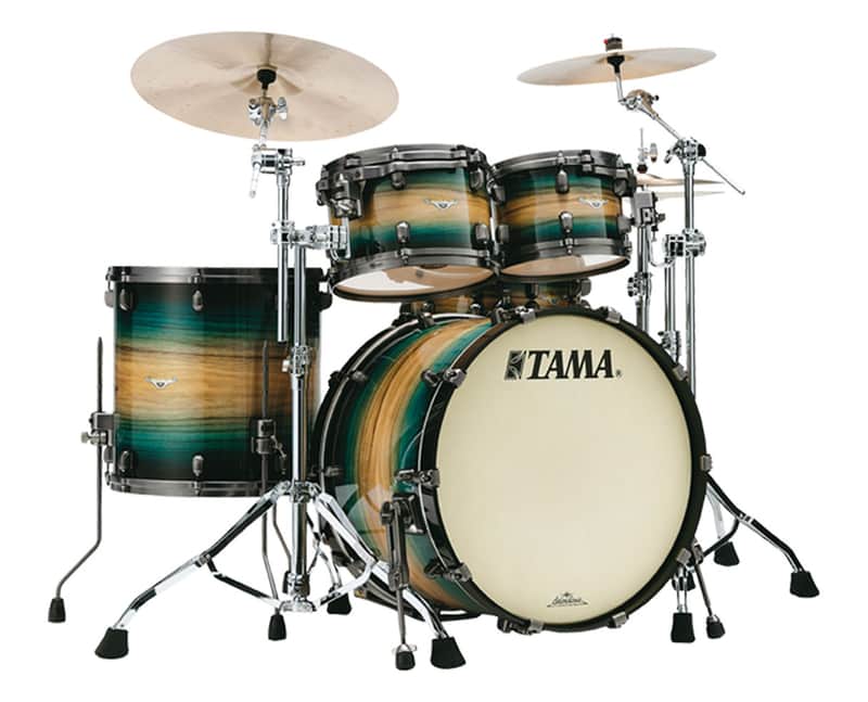 Tama Starclassic Maple Exotix 4-pc Shell Pack - Emerald Pacific Walnut Burst
