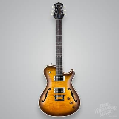 Knaggs Chena Semi-Hollowbody Electric Guitar, Tobacco Burst image 4