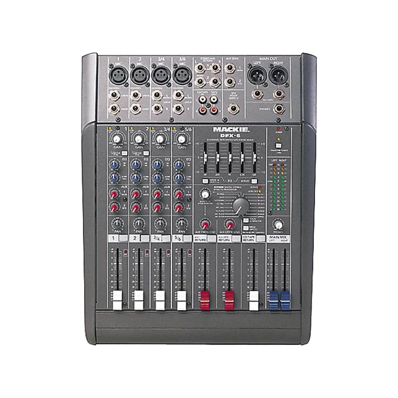 Mackie DFX-6 6-Channel Integrated Live Sound Reinforcement Mixer