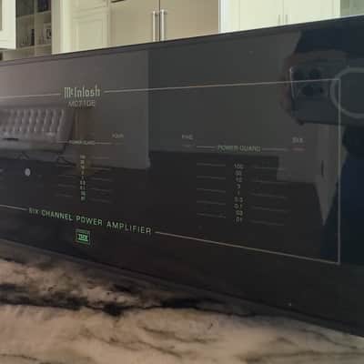 McIntosh MC7106 100-Watt x 6 Ch. Stereo Solid State Power Amplifier 1992 - 1998 - Black image 5