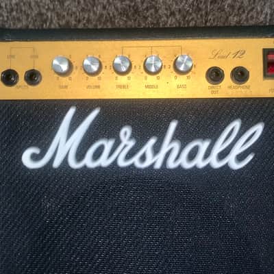 Vintage 1980’s Marshall Model   5005 Lead 12 master Volume 1x10  Combo guitar amp made in England Black image 2