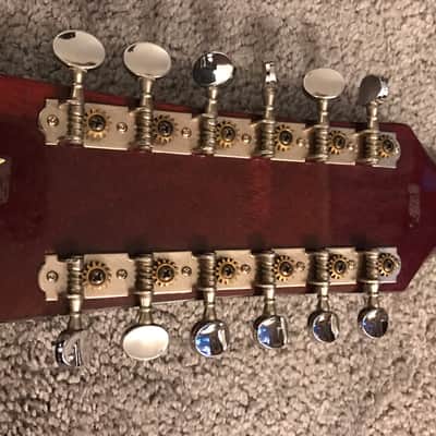 RARE lawsuit Double Dove 12 String 1960s Vintage clone of Gibson Dove Special 1960s Cherry Sunburst image 6