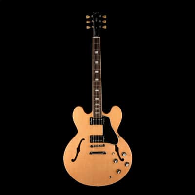 Gibson ES-335 Figured Antique Natural Electric Guitar With Case image 2