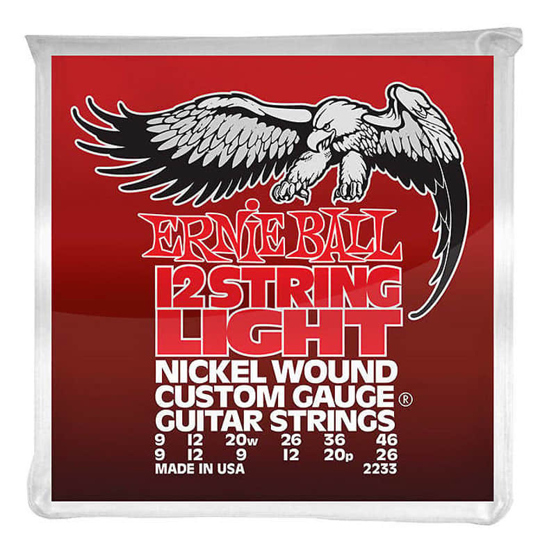Ernie Ball 2233 Nickel 12-String Light Electric Guitar Strings, .009/.009 - .046/.026 image 1