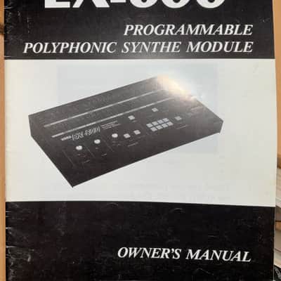 Korg EX-800 1983 - paper