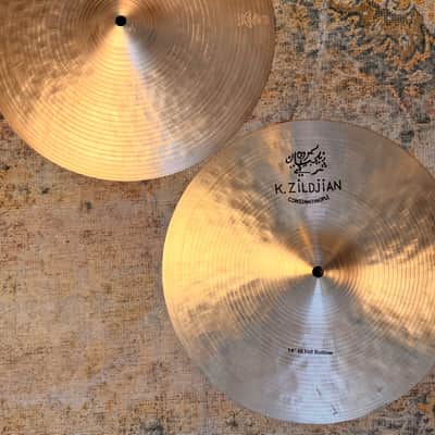 Zildjian K CONSTANTINOPLE 14” Hihats THINNER AT ONLY 874 1129 g INCREDIBLE! Dark Responsive! Don’t PAY $800! image 4
