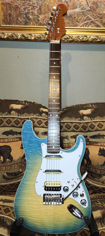 Fender Style Stratocaster 6 string Guitar handmade with Dillion Guitars parts image 1