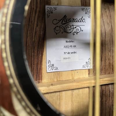 Alvarado Bajo Quinto Black Acoustic 10 String Guitar image 17