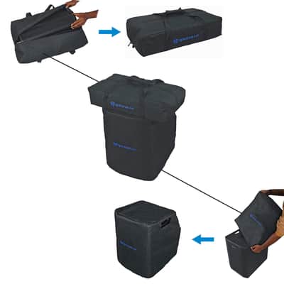 Rockville TITAN ARRAY SYSTEM V2 Pro Powered Column Array Speaker Dual 10" Subs image 10